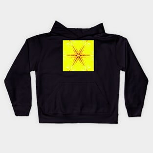 Yellow Star Symbol Kids Hoodie